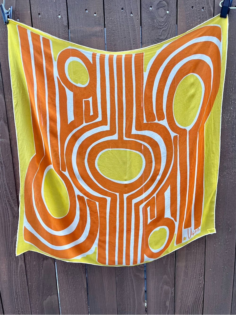 Vintage 70’s Silk Blend Scarf by Vera